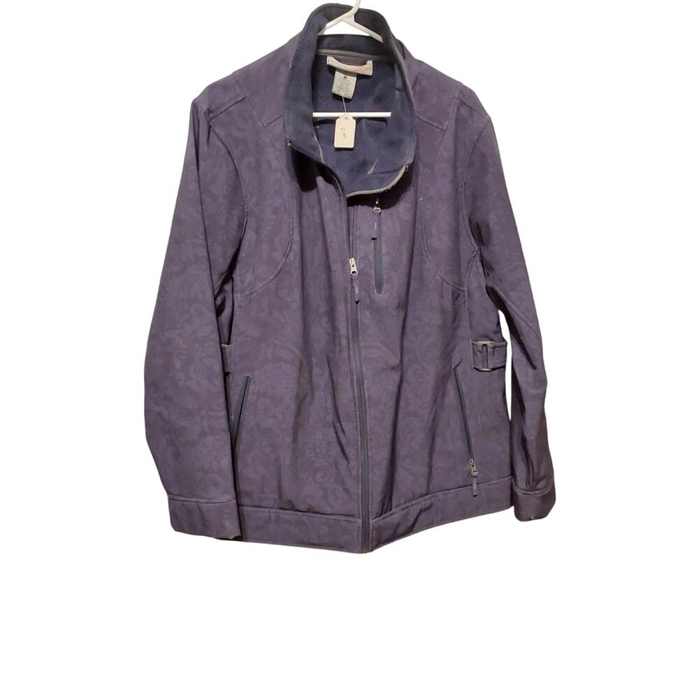 womens free country trim soft shell zip up jacket size 2x
